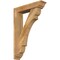 Ekena Millwork Olympic Traditional Rough Sawn Bracket w/ Offset Brace, Western Red Cedar, 6"W x 26"D x 38"H BKT0604X26X38OLY01RWR - alternate 1
